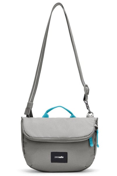 Pacsafe GO Anti-Theft Recycled Saddle Crossbody Bag Stone Carousel 2