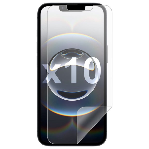10 Pack Soft PET Film Screen Protector Guard for Apple iPhone 16e Front Bulk Carousel 1