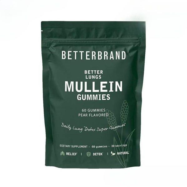 Mullein Leaf Extract Gummies -Lung Cleanse Detox Herbal Enhance Immunity 60pcs Carousel 1