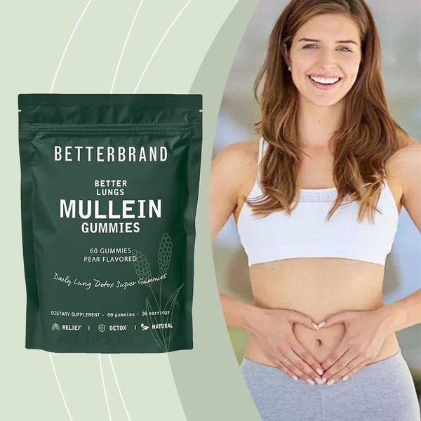 Mullein Leaf Extract Gummies -Lung Cleanse Detox Herbal Enhance Immunity 60pcs Carousel 2