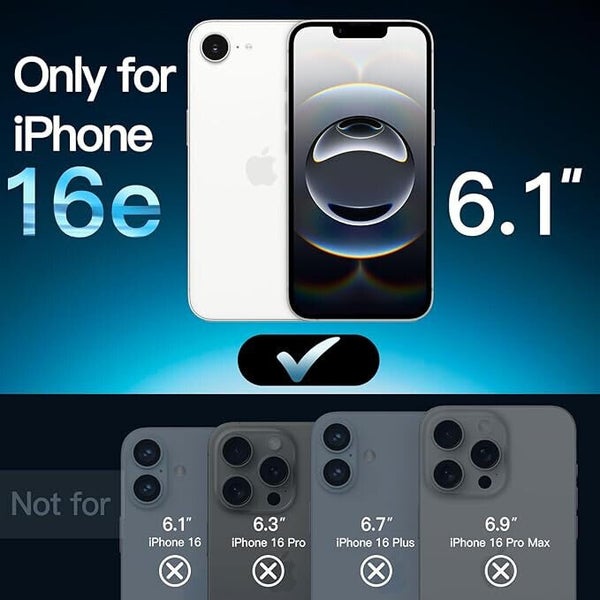 10 Set Tempered Glass Screen Protector for Apple iPhone 16e Front and Film Back Carousel 2