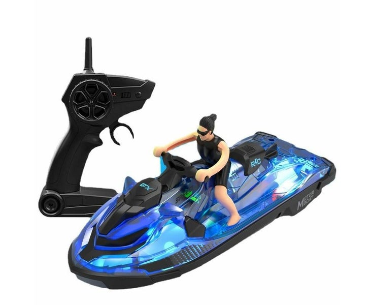 RC Boats for Kids 6+, 2.4GHZ Mini Remote Control Jet ski with Dual Motors & Carousel 1