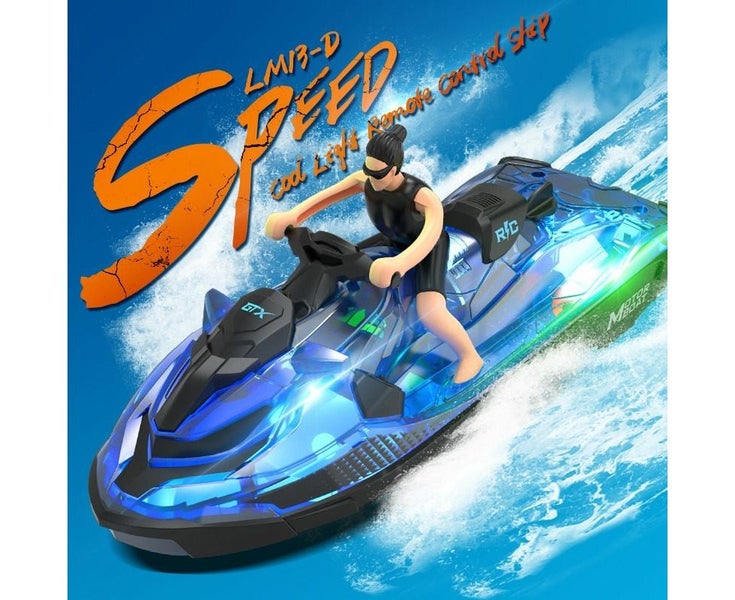 RC Boats for Kids 6+, 2.4GHZ Mini Remote Control Jet ski with Dual Motors & Carousel 7