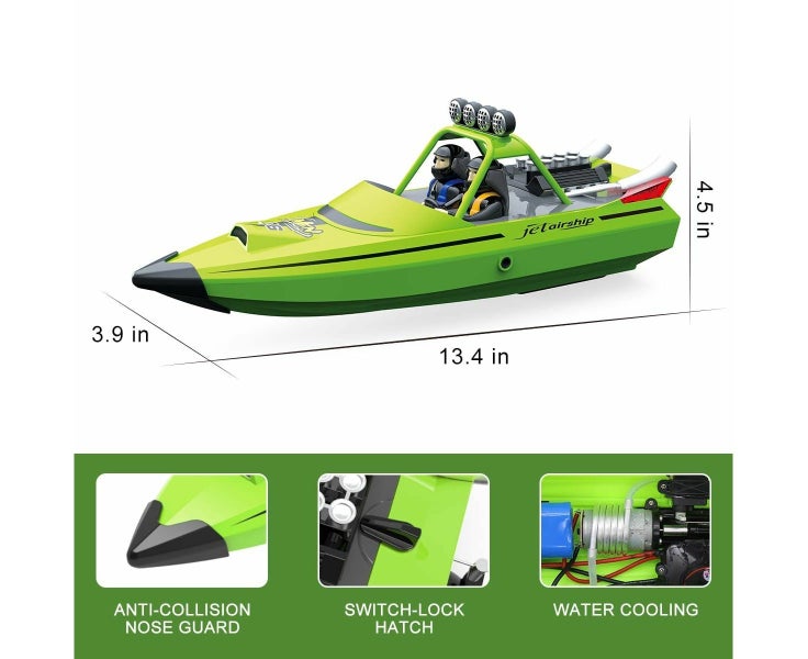 RC Boat,2.4GHz Self Righting Remote Control Boat,30KM/H Fast Speed Racing J Carousel 7