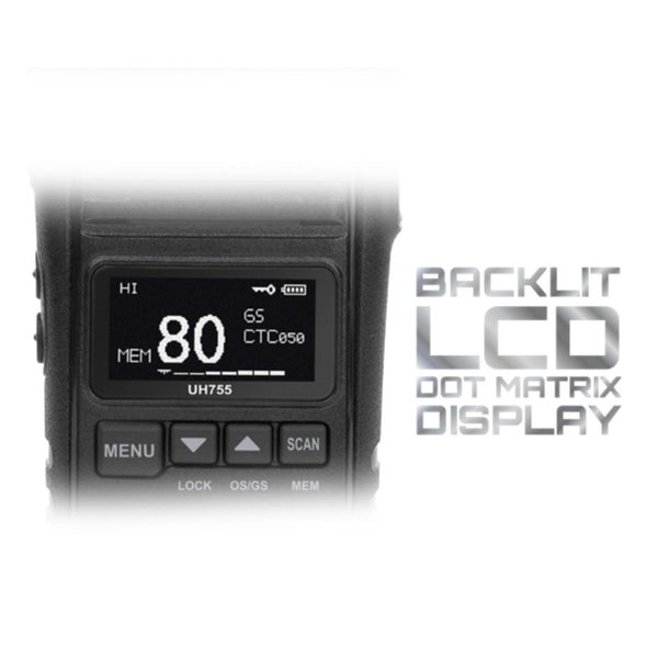 Uniden UH755-2DLX TWIN PACK 5W UHF-CB Handheld, Commercial Chasis, Water Carousel 2
