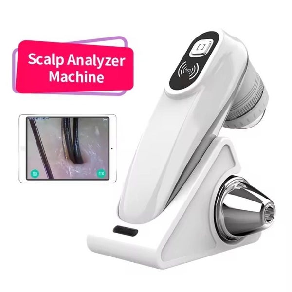 Skin Scan Analysis , Rechargeable Hair follicle skin detector with 50x/200x Lens Carousel 2