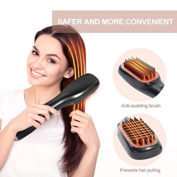 Hair Dryer Brush, Hair Straightener Brush Hot Comb Straightener Carousel 2
