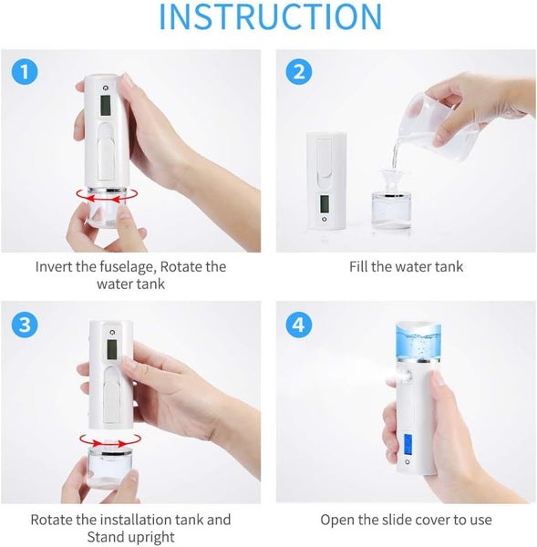 Facial Mister, Mini Facial Steamer, Handy Moisturizing Mist Sprayer Carousel 5