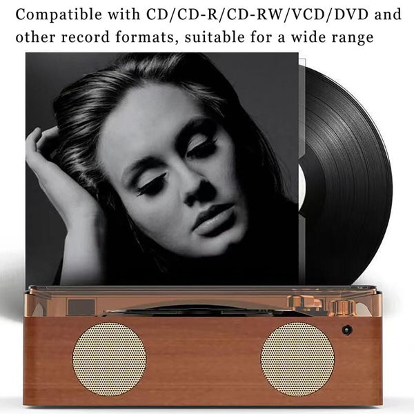 Portable CD Music Player Bluetooth 5.0, Built-in Speaker Portable Music Player Carousel 6
