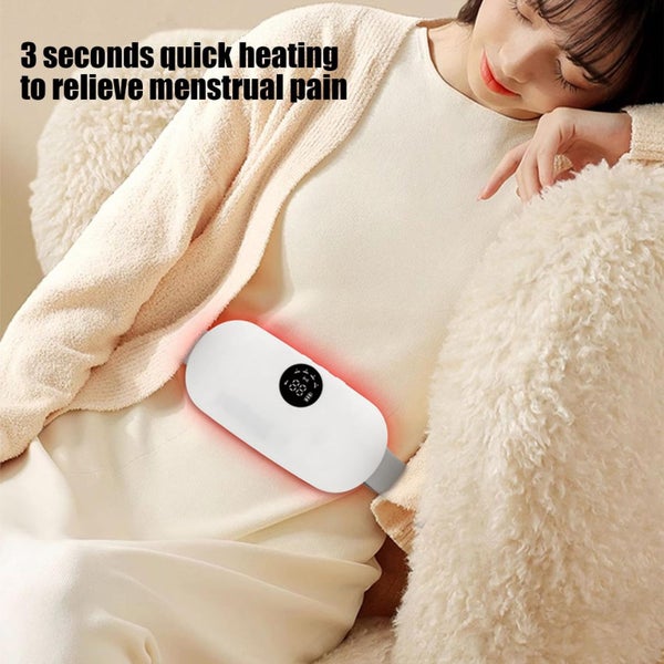 Period Cramp Massager, Portable Electric Heating Pad Waist Back Abdomen Carousel 2