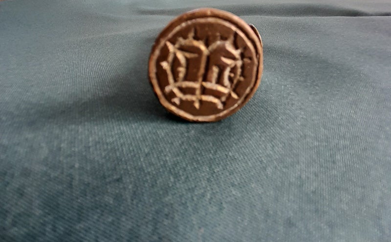 Small Brass Wax Seal Stamper Elaborate Stamp Carousel 1