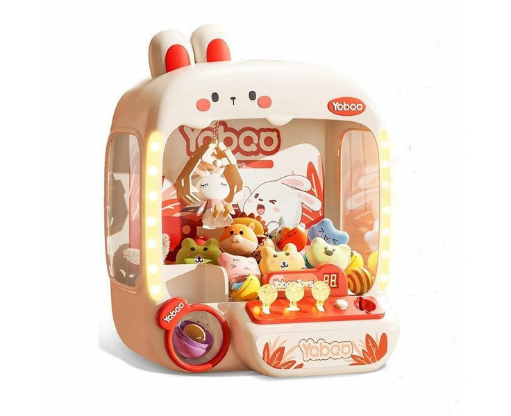 Rabbit Claw Machine for Kids Boys, Mini Arcade Candy Vending Machine, Coin, Carousel 1