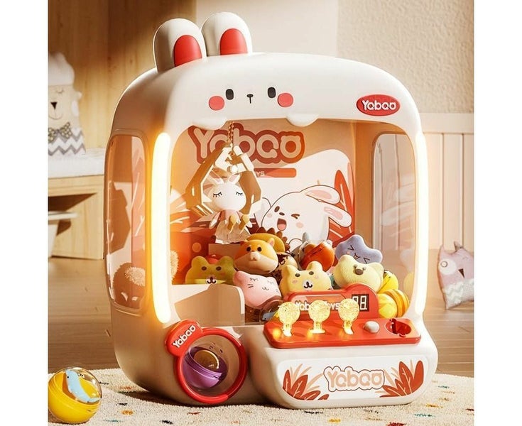 Rabbit Claw Machine for Kids Boys, Mini Arcade Candy Vending Machine, Coin, Carousel 2