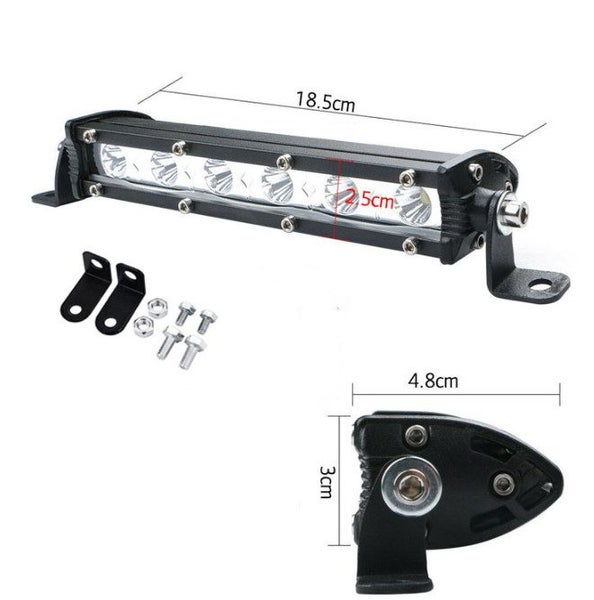 2X 7" 36W Spot LED Light Bar CREE Super Slim Offroad Work Lamp 12V 24V Carousel 6