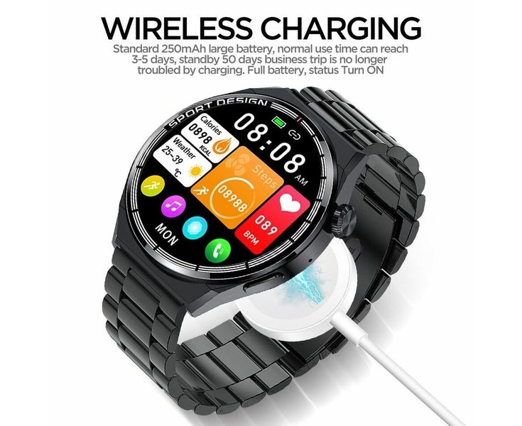 Bluetooth Call Smart Watch Men Sport Tracker Heart Rate Blood Monitor Water Carousel 2