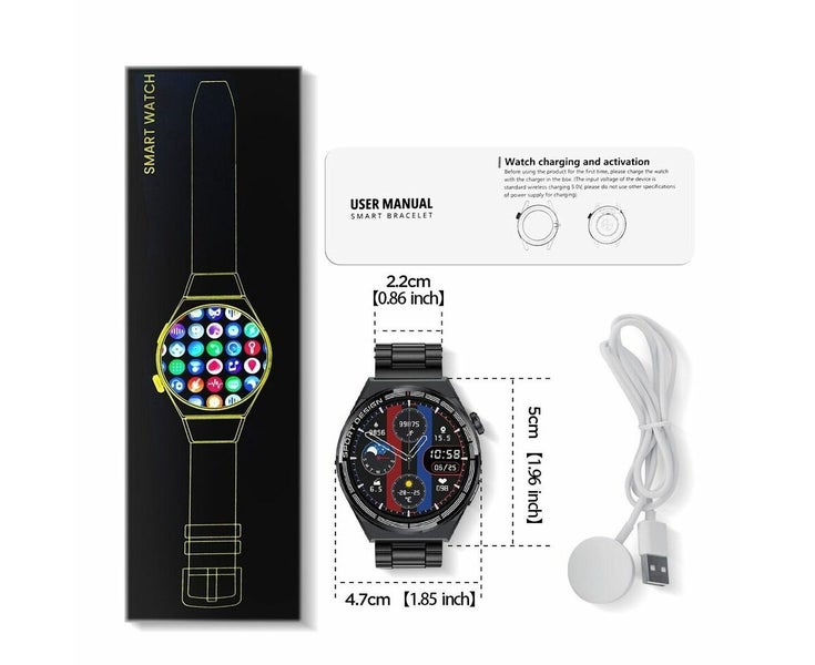 Bluetooth Call Smart Watch Men Sport Tracker Heart Rate Blood Monitor Water Carousel 8