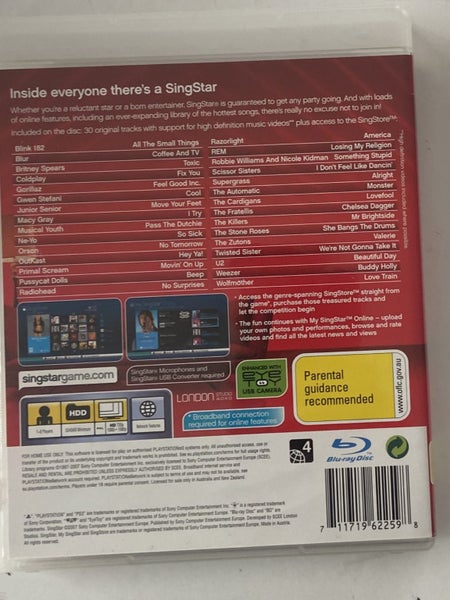 PS3 - SINGSTAR + SINGSTORE Carousel 2