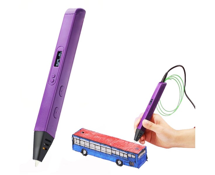 Printing 3D Pen with OLED Display-Purple Carousel 1