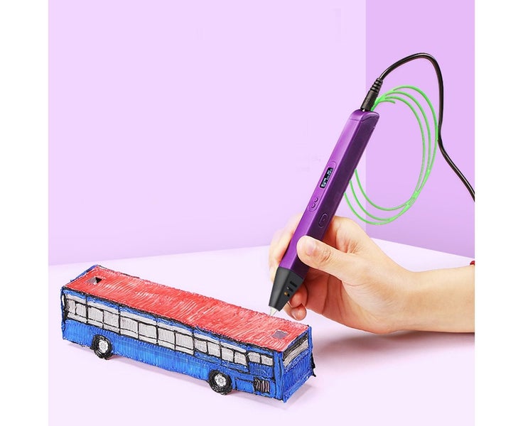 Printing 3D Pen with OLED Display-Purple Carousel 2