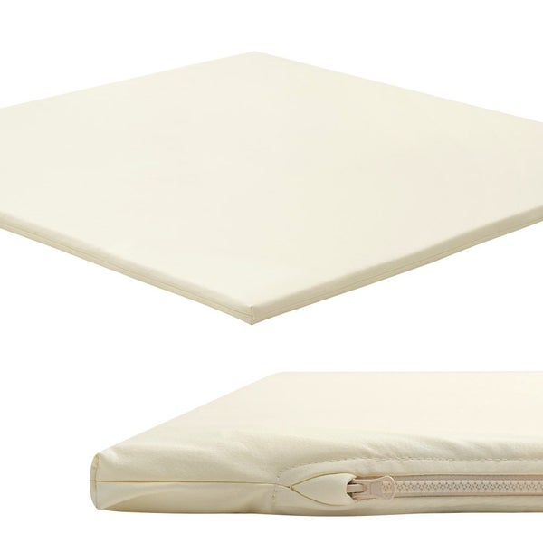 Playpals Kids Play Mat Baby Crawling Soft Leather Cover Plush Foam Padding Beige Carousel 11