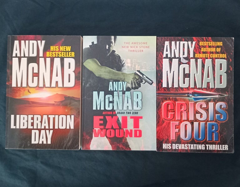 Andy McNab Book Bundle x3 - Liberation Day, Exit Wound & Crisis Four Carousel 1