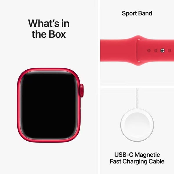 Apple Watch Series 9 GPS 41mm Red Aluminium Case w/ Red Sport Band - S/M Carousel 8