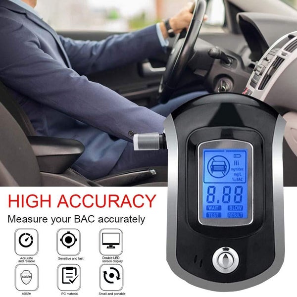 Digital Police LCD Breathalyzer Breath Test Alcohol Tester Analyzer Detector Carousel 2