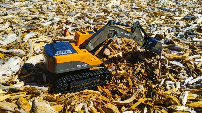 RC Excavator - Remote Control Digger – Realistic Sounds, and Digging Action Carousel 2