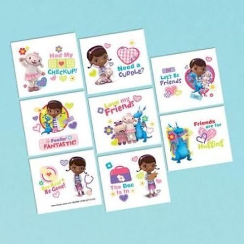 BULK Doc McStuffins tattoos - great for loot bags x 10 sheets Carousel 1