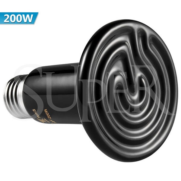 Infrared Ceramic Heat Lamp Bulb With Holder For Reptile Pet Chicken Brooder Home Carousel 20