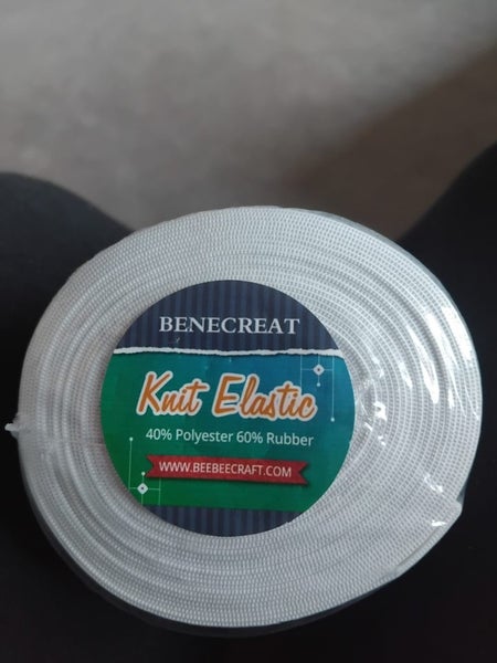 White wide elastic 10 yards long.3.15 wideinches Carousel 1
