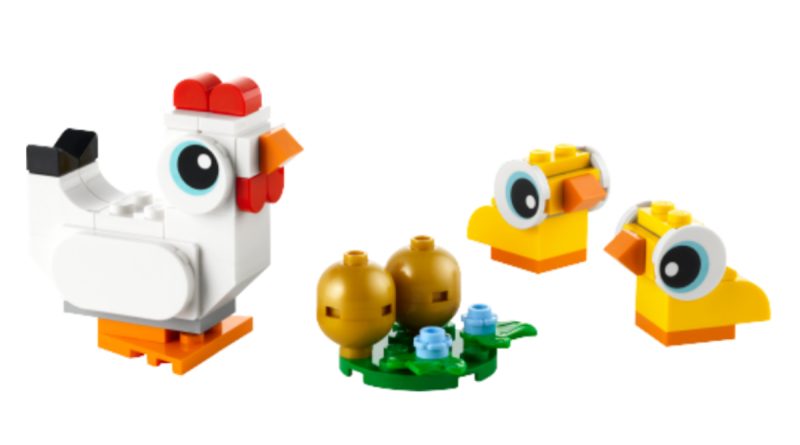 $1 RESERVE LEGO 30643 Creator Easter Chickens Polybag Carousel 2