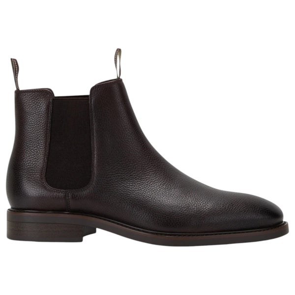 Mens Julius Marlow Gaucho Mocha Tumbled Work Formal Leather Slip On Shoes Boots Carousel 1