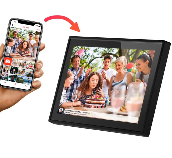 Jackson Frameo 10.1" FHD Glass WIFI Digital Photo Frame Black Carousel 2