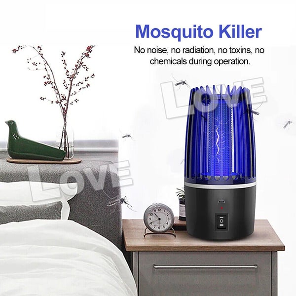 Electric Mosquito Killer Lamp Fly Trap Insect Bug Zapper Catcher UV Mozzie Carousel 2