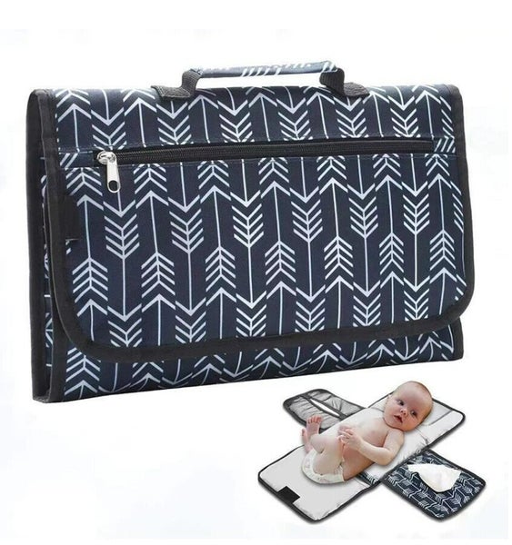 Baby Portable Diaper Travel Nappy Changing Pad Folding Waterproof Mat Bag New Carousel 1