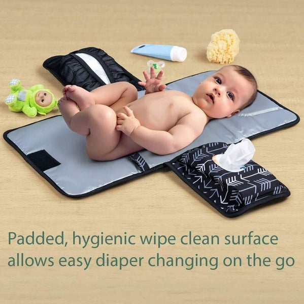 Baby Portable Diaper Travel Nappy Changing Pad Folding Waterproof Mat Bag New Carousel 2