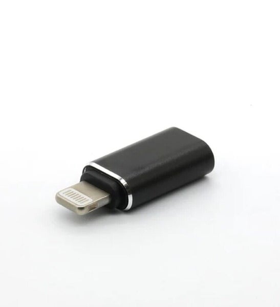 USB Type C Female to iPhone Adapter Converter Charging and Data Sync 8-Pin Carousel 2