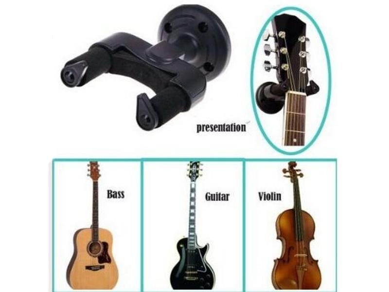 1 Pc Electric Guitar Wall Hanger Holder For All Size Guitars Carousel 1
