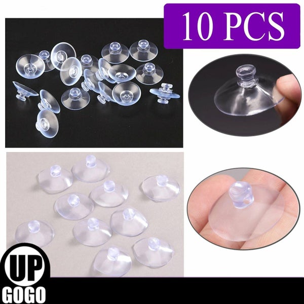 10PCS Mushroom Head Suction Cup Sucker With Hole Suction Cups Hook Soft Plastic Carousel 1