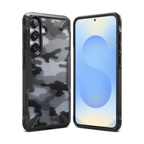Galaxy S25 Fusion X Design Camo Black Case by Ringke Carousel 1