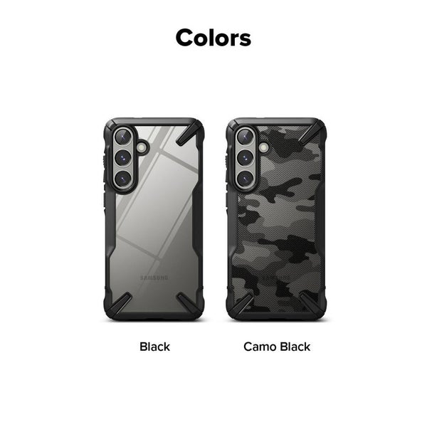 Galaxy S25 Fusion X Design Camo Black Case by Ringke Carousel 14