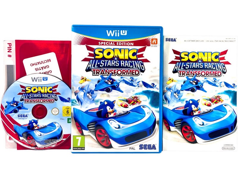 SONIC & All-Stars Racing Transformed (Wii U) *MINT COLLECTOR'S* Carousel 1