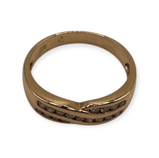 9CT Yellow Gold Diamond Ring Carousel 1