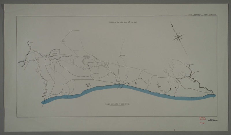 OLD NZ MAP - HAWERA REGION 1867 Carousel 1