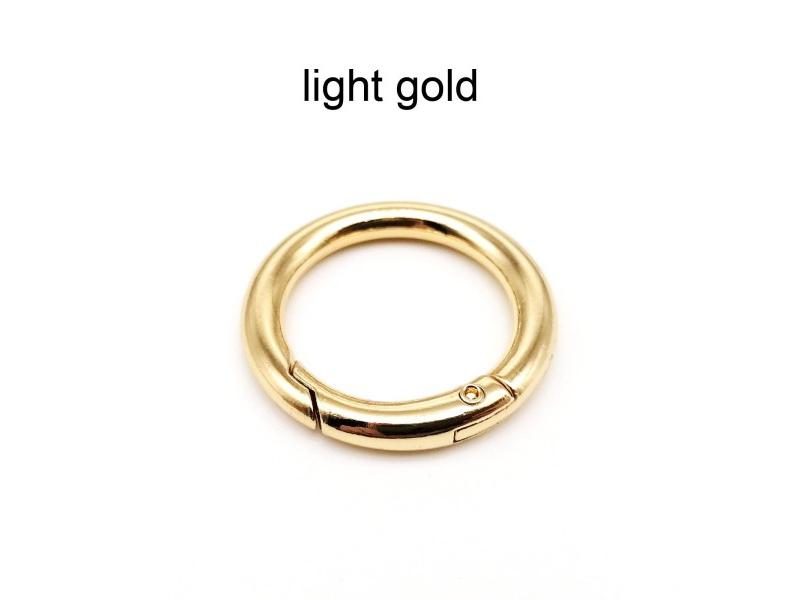 Metal Spring Gate O Ring Openable Leather Bag Belt Strap Buckle Keyring Carousel 1