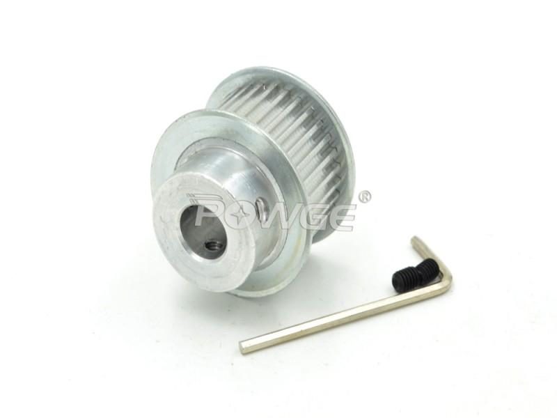 POWGE 30Teeth 3M Timing Belt Pulley Bore 5-14mm Fit HTD3M Belt 30T Carousel 1