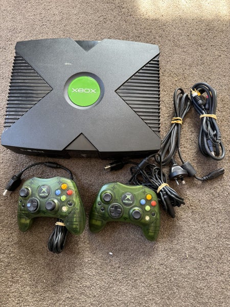 Xbox console, halo controllers and 85 games!!!! CHECK THIS OUT!!! Carousel 1