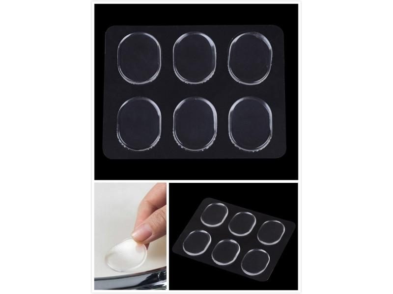 6Pcs/Set New Transparent Snare Drum Mute Pad Drum Damper Gel Pads Snare Tom Carousel 2