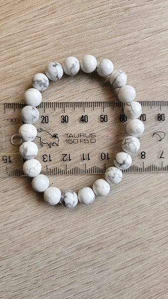 Howlite crystal bracelet 16cm Carousel 1